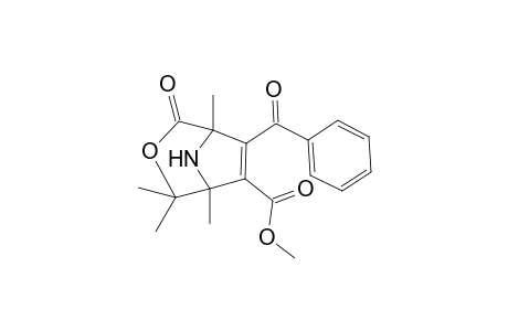 (1S*,5R*)-7-Benzoyl-1,4,4,5-tetramethyl-2-oxo-3-oxa-8-azabicyclo[3.2.1]oct-6-ene-6-carboxylic acid methyk ester
