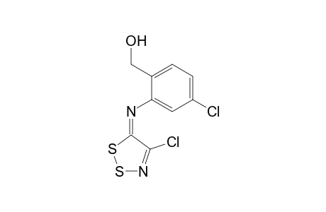 (4-chloro-2-{[(5E)-4-chloro-5H-1,2,3-dithiazol-5-ylidene]amino}phenyl)methanol