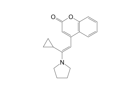 (E)-4-(2-Cyclopropyl-2-(pyrrolidin-1-yl)vinyl)-2H-chromen-2-one