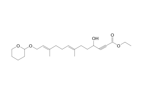 Ethyl (RS,E,E)-4-Hydroxy-7,11-dimethyl-13-{[(RS)-tetrahydro-2H-pyran-2-yl]oxy}trideca-7,11-dien-2-ynoate