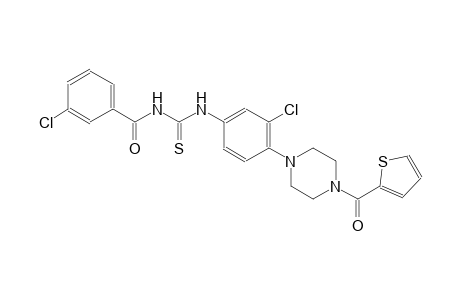 N-(3-chlorobenzoyl)-N'-{3-chloro-4-[4-(2-thienylcarbonyl)-1-piperazinyl]phenyl}thiourea