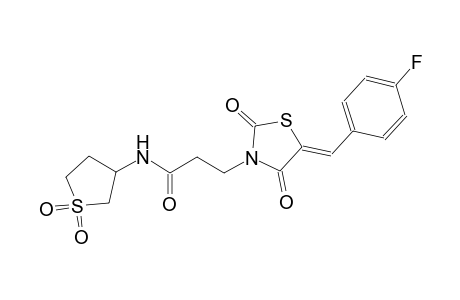 3-thiazolidinepropanamide, 5-[(4-fluorophenyl)methylene]-2,4-dioxo-N-(tetrahydro-1,1-dioxido-3-thienyl)-, (5Z)-