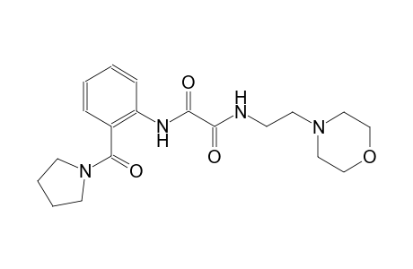 ethanediamide, N~1~-[2-(4-morpholinyl)ethyl]-N~2~-[2-(1-pyrrolidinylcarbonyl)phenyl]-