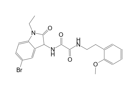 ethanediamide, N~1~-(5-bromo-1-ethyl-2,3-dihydro-2-oxo-1H-indol-3-yl)-N~2~-[2-(2-methoxyphenyl)ethyl]-