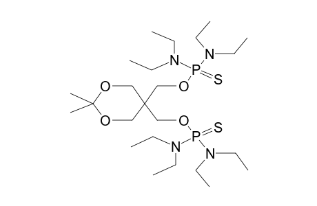 5,5-BIS(TETRAETHYLDIAMIDOTHIOPHOSPHORYLMETHYL)-2,2-DIMETHYL-1,3-DIOXANE