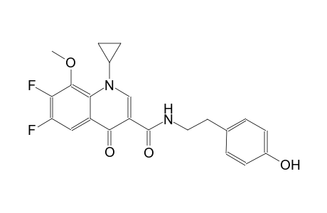 3-quinolinecarboxamide, 1-cyclopropyl-6,7-difluoro-1,4-dihydro-N-[2-(4-hydroxyphenyl)ethyl]-8-methoxy-4-oxo-