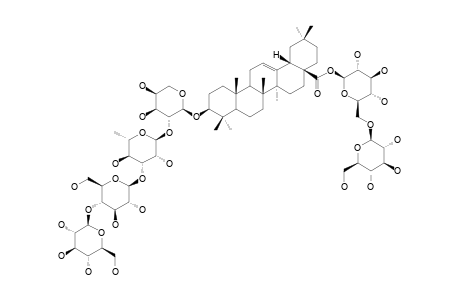 SCABIOSAPONIN-G;3-O-BETA-GLUCOPYRANOSYL-(1->4)-BETA-D-GLUCOPYRANOSYL-(1->3)-ALPHA-L-RHAMNOPYRANOSYL-(1->2)-BETA-D-XYLOPYRANOSYLOLEANOLIC-ACID-28-O-