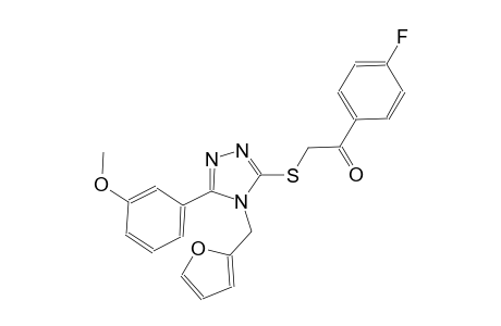 1-(4-fluorophenyl)-2-{[4-(2-furylmethyl)-5-(3-methoxyphenyl)-4H-1,2,4-triazol-3-yl]sulfanyl}ethanone