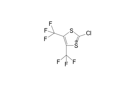 4-Chloro-4,5-bis(trifluoromethyl)-1,3-dithiolium-hexa chloroantimonate