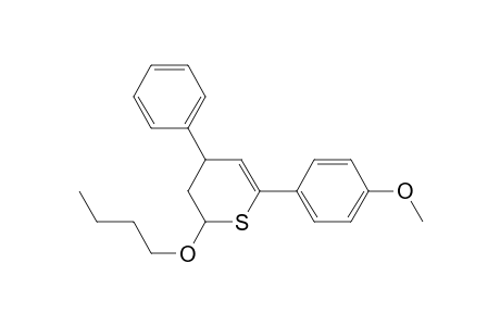 2-Butoxy-6-(p-methoxyphenyl)-4-phenyl-3,4-dihydro-2H-thiopyran