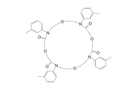 1,7,13,19-Tetra(3-methylphenyl)-1,7,13,19-tetraaza-4,10,16,22-tetraoxacyclotetraeicosane-2,6,14,18-tetraone
