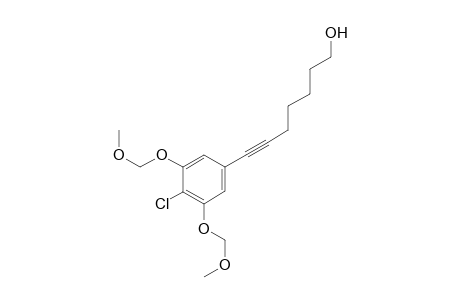 7-[4-chloro-3,5-bis(methoxymethoxy)phenyl]hept-6-yn-1-ol