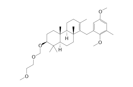 (2S,4aR,4bR,8aR,10aR)-8-(2,5-Dimethoxy-3-methyl-benzyl)-2-(2-methoxy-ethoxymethoxy)-1,1,4a,7,8a-pentamethyl-1,2,3,4,4a,4b,5,6,8a,9,10,10a-dodecahydro-phenanthrene