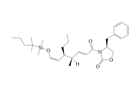 (4'S,4'R,4S)-4-Benzyl-3-[(4'-methyl-5'-propyl-7'-ethexyldimethylsiloxy)-2'E,6'Z-heptadienoyl]oxazolidin-2-one