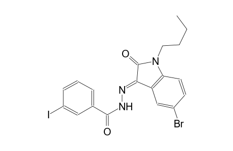 N'-[(3E)-5-bromo-1-butyl-2-oxo-1,2-dihydro-3H-indol-3-ylidene]-3-iodobenzohydrazide