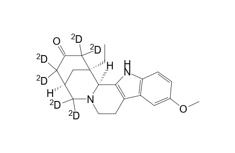 1,5-Methanoazocino[1',2':1,2]pyrido[3,4-b]indol-3(4H)-one-2,2,4,4,6,6 -D6, 1-ethyl-1,2,5,6,8,9,14,14b-octahydro-11-methoxy-, [1S-(1.alpha.,5.alpha.,14b.alpha.)]-