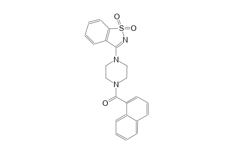 3-[4-(1-naphthoyl)-1-piperazinyl]-1,2-benzisothiazole 1,1-dioxide