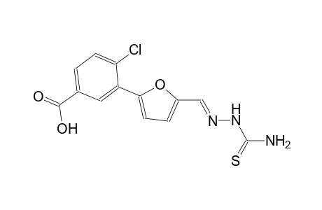3-(5-{(E)-[(aminocarbothioyl)hydrazono]methyl}-2-furyl)-4-chlorobenzoic acid