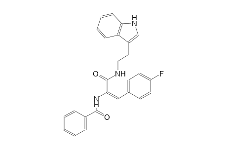N-[(E)-2-(4-fluorophenyl)-1-({[2-(1H-indol-3-yl)ethyl]amino}carbonyl)ethenyl]benzamide