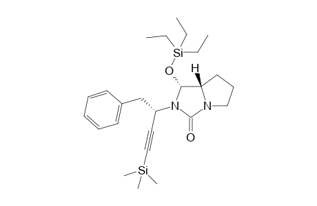 (1R,7aS)-2-((S)-1-Phenyl-4-(trimethylsilyl)but-3-yn-2-yl)-1-((triethylsilyl)oxy)tetrahydro-1H-pyrrolo[1,2-c]imidazol-3(2H)-one