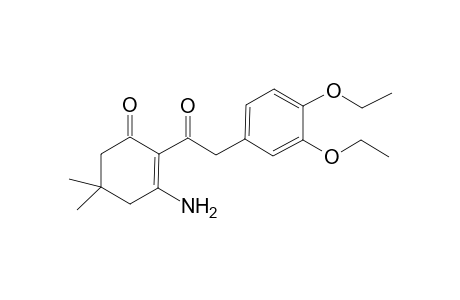 3-Amino-2-[2-(3,4-diethoxyphenyl)-1-oxoethyl]-5,5-dimethyl-1-cyclohex-2-enone