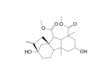 1,4a-dimethyl-1,10-dimethoxycarbonyl-3,7-dihydroxy-8-methylene-gibbane