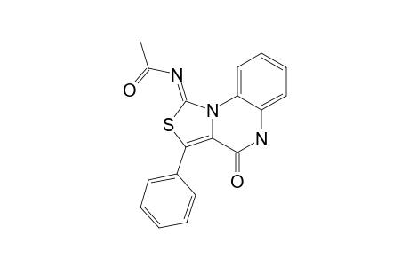 4,5-DIHYDRO-3-PHENYL-1-ACETYLIMINOTHIAZOLO-[3,4-A]-QUINOXALIN-4-ONE