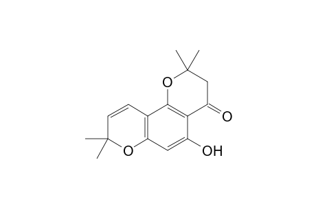 3,4-Dihydroxy-5-hydroxy-2,2,8,8-tetramethyl-2H,8H-pyrano[2,3-f]chromen-4-one