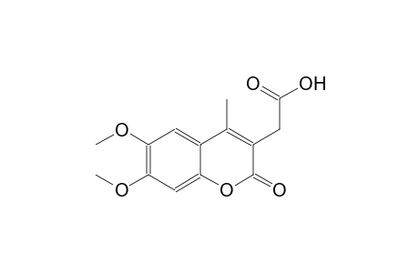 2H-1-benzopyran-3-acetic acid, 6,7-dimethoxy-4-methyl-2-oxo-