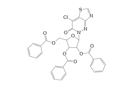7-Chloro-5-(2',3',5'-tris-O-benzoyl-.beta.-D-ribofuranosyl)]-[1,3]-thiazolo[4,5-c]pyridazin-6(5H)-one