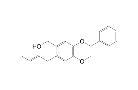5-Benzyloxy-2-(2-butenyl)-4-methoxybenzyl alcohol