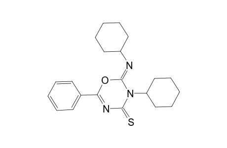 3-Cyclohexyl-2-(cyclohexylimino)-6-phenyl-1,3,5-oxadiazine-4-thione