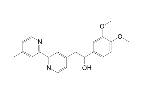 4-[2-(3,4-dimethoxyphenyl)-2-hydroxyethyl]-4'-methyl-2,2'-bipyridine