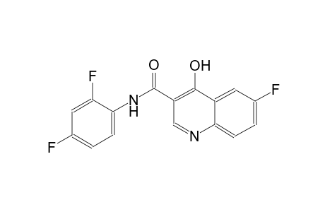3-quinolinecarboxamide, N-(2,4-difluorophenyl)-6-fluoro-4-hydroxy-