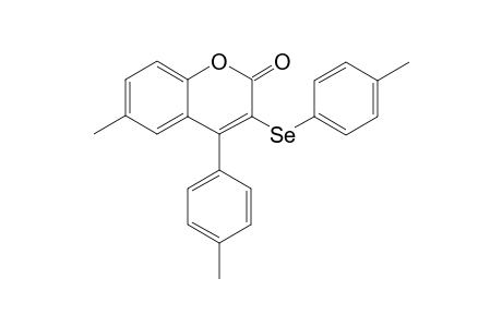 6-Methyl-4-p-tolyl-3-(p-tolylselanyl)-2H-chromen-2-one