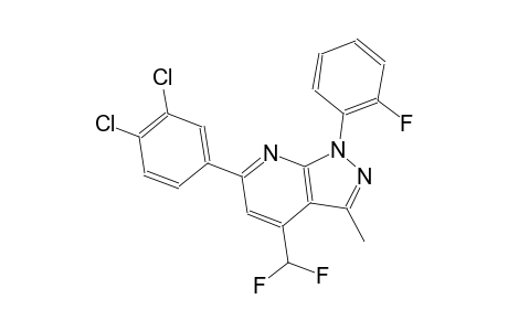 1H-pyrazolo[3,4-b]pyridine, 6-(3,4-dichlorophenyl)-4-(difluoromethyl)-1-(2-fluorophenyl)-3-methyl-