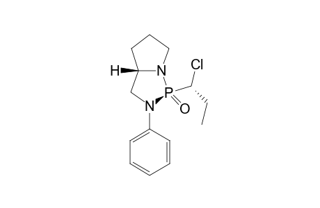 (1S,3aS)-1-((R)-1-Chloro-propyl)-2-phenyl-hexahydro-pyrrolo[1,2-c][1,3,2]diazaphopsphole 1-oxide
