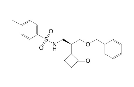 N-[(2S*)-3-Benzyloxy-2-((2S*)-2-oxocyclobutyl)propyl]-4-methylbenzenesulfonamide