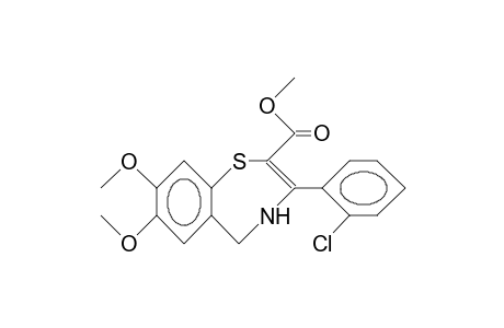 2-Carbomethoxy-3-(2-chloro-phenyl)-7,8-dimethoxy-4,5-dihydro-1,4-benzothiazepine