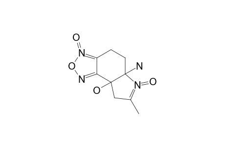 5A-AMINO-7-METHYL-8A-HYDROXY-4,5,5A,8A-TETRAHYDRO-8-H-PYRROLO-[2.3-E]-BENZOFURAZAN-3,6-DIOXIDE