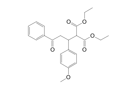 1,1-BIS-(CARBETHOXY)-2-(4-METHOXYPHENYL)-4-PHENYL-4-OXOBUTANE