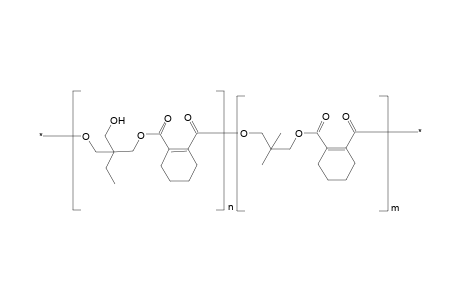 Tetrahydrophthalic acid-neopentylglycol-trimethylolpropane polyester; structure is approximated