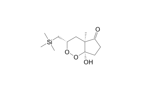 5H-Cyclopenta[c]-1,2-dioxin-5-one, hexahydro-7a-hydroxy-4a-methyl-3-[(trimethylsilyl)methyl]-, (3.alpha.,4a.alpha.,7a.alpha.)-(.+-.)-