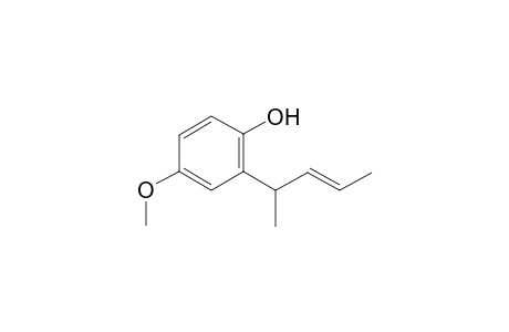 4-Methoxy-2-[(2E)-1-methyl-2-butenyl]phenol