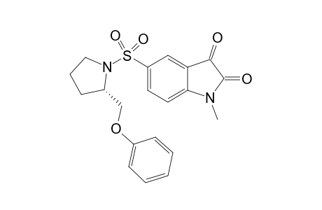 5-[1'-(2"-{Phenoxymethyl}pyrrolidinyl)sulfonyl]-1-methylisatin