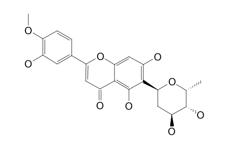 CHRYSOERIOL-6-C-BETA-L-BOIVINOPYRANOSIDE