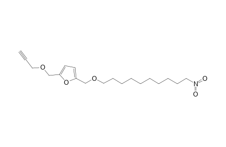 2-[(10-nitrodecyloxy)methyl]-5-[(2-propynloxy)methyl]furan