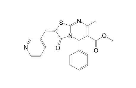 methyl (2E)-7-methyl-3-oxo-5-phenyl-2-(3-pyridinylmethylene)-2,3-dihydro-5H-[1,3]thiazolo[3,2-a]pyrimidine-6-carboxylate