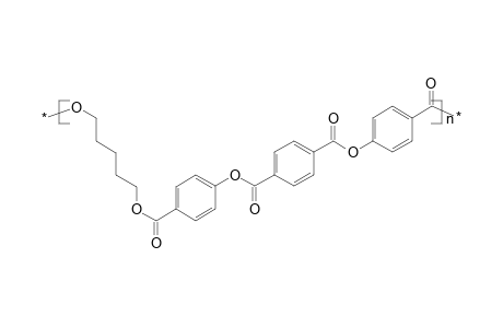 Poly(oxypentamethylene-oxy-benzoyloxy-terephthaloyloxybenzoyl)