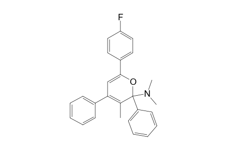 2-Dimethylamino-3-methyl-6-(4-fluorophenyl)-2,4-diphenyl-2H-pyrane